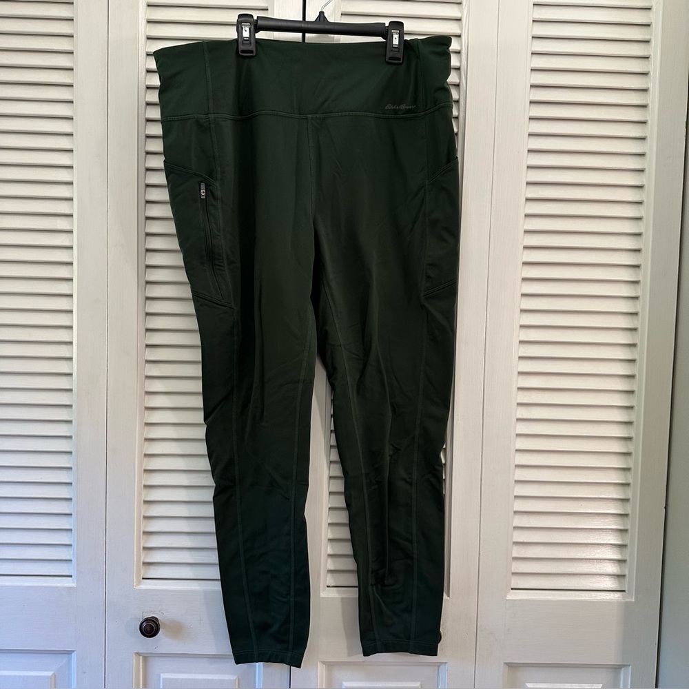 Eddie Bauer Olive Green Leggings XL